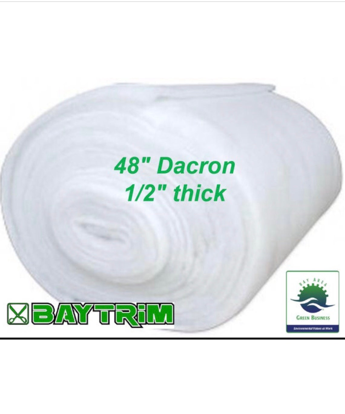 Baytrim Bonded Dacron Upholstery Grade Polyester Batting 48 Inch Wide