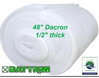 BayTrim Bonded Dacron Upholstery Grade Polyester Batting 48 Inch Wide Made In USA