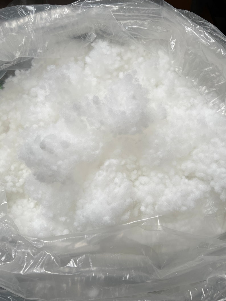 New Premium Cluster Fiber Poly Filling Material Pillow Cushion Pet Bedding Fill Made In USA image 2