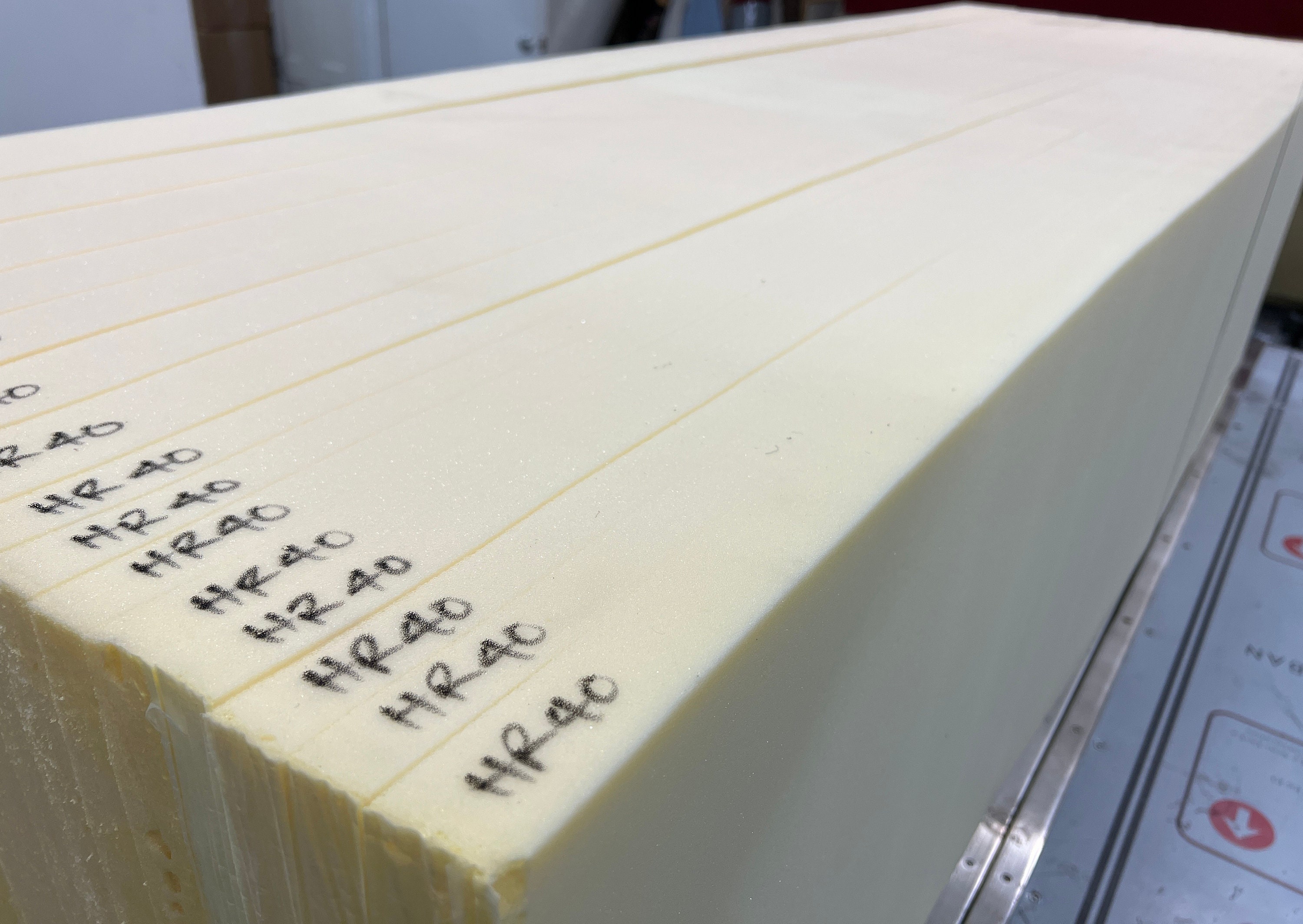 High Density Upholstery Foam Sheet (3 x 40 x 72)