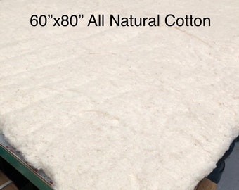 100% All Natural Cotton 60”x80” Made In USA