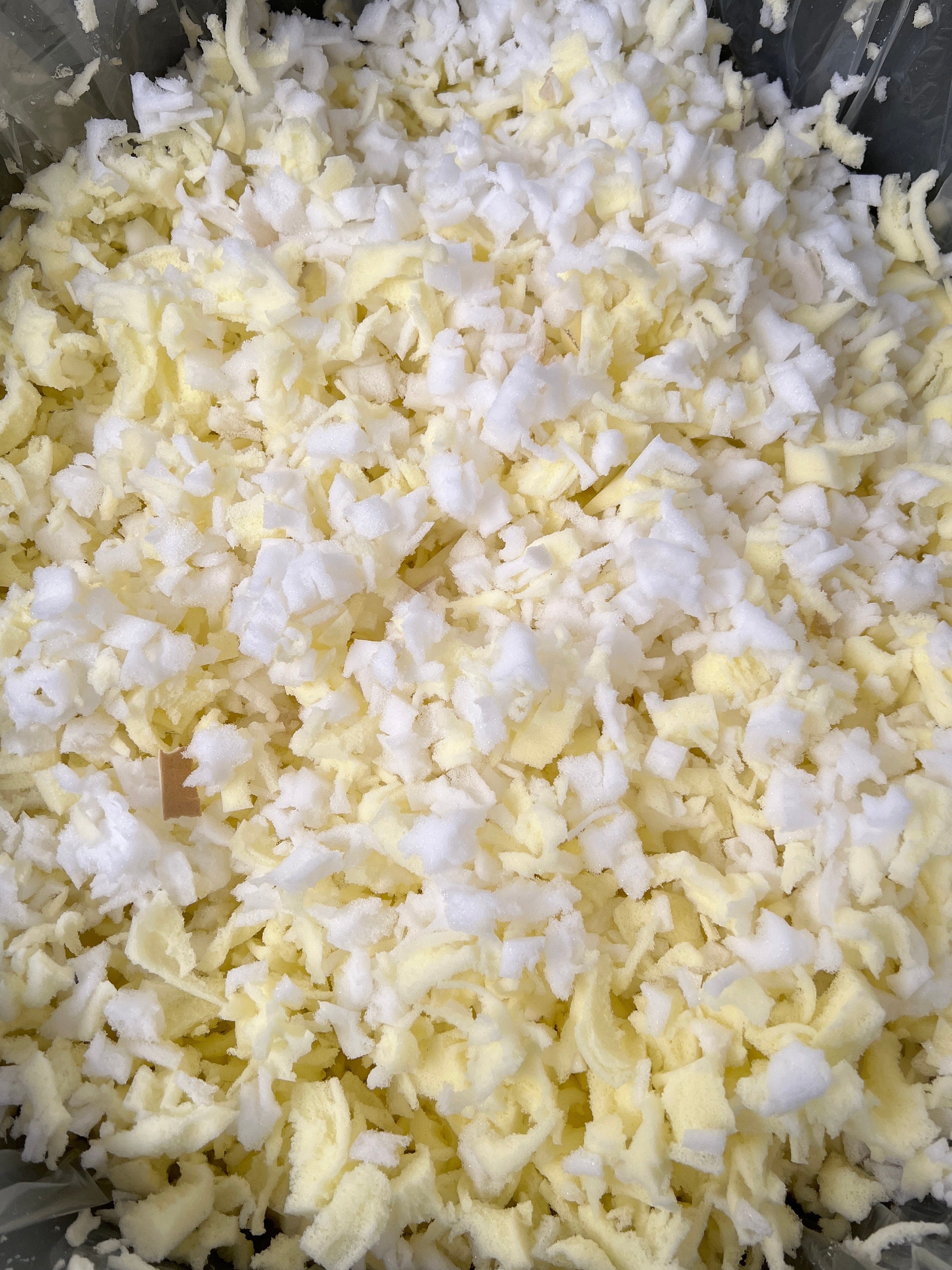 Baytrim Shredded Foam Filling Premium Grade Refill for Pillows, Bean