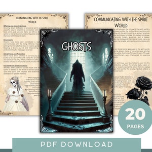 Mystical Spirits & Ghosts: Enchanting Book Of Shadows Pages For Your Grimoire. Instant Download.
