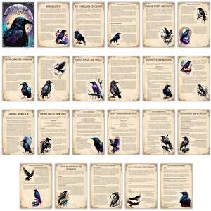 Crows Grimoire Pages: Book of Shadows, Witchcraft (digital Download) - Etsy