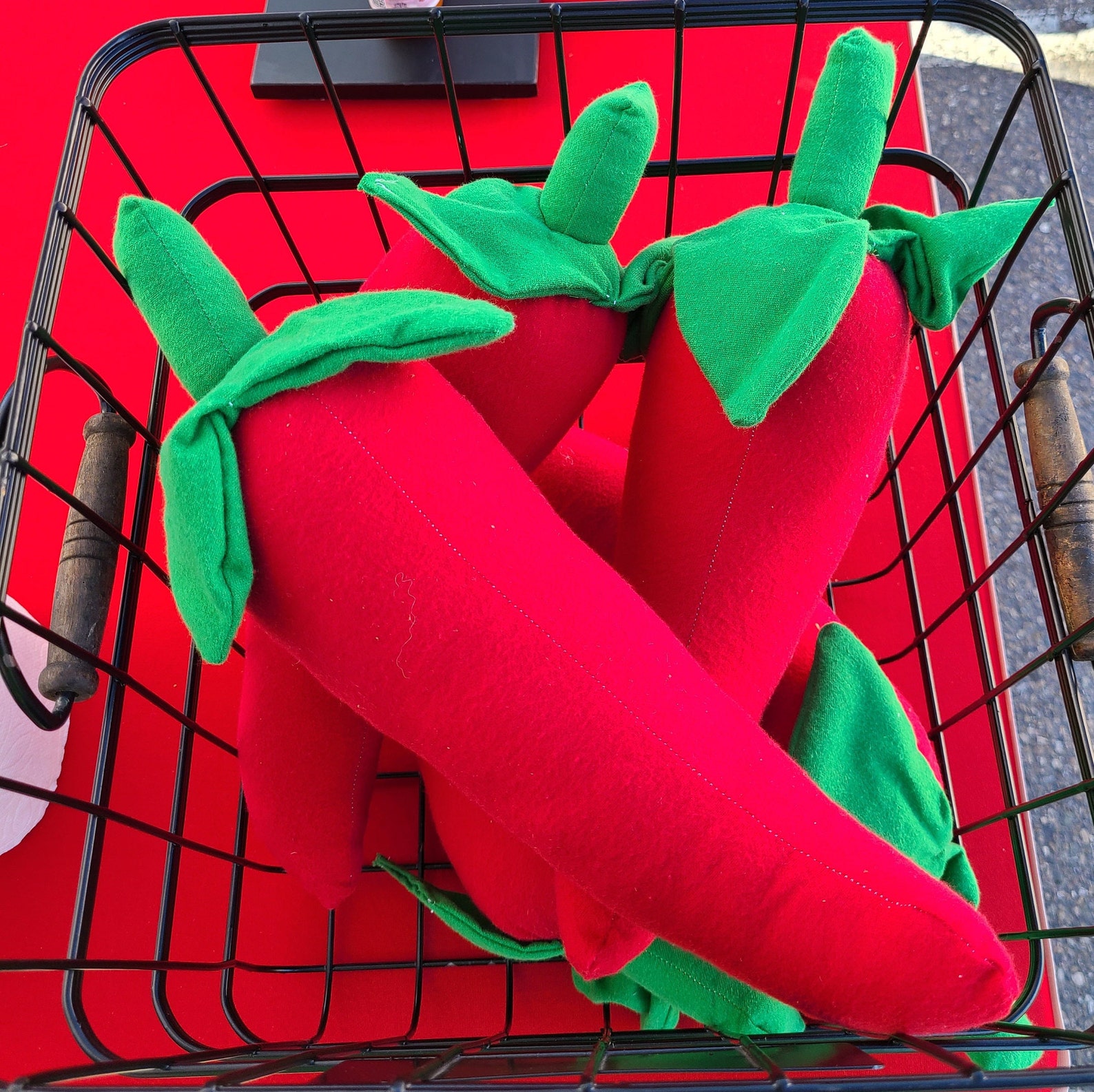 Handmade 15 Chile Pepper Dog Toy Stuffed Plush Toy Etsy