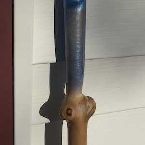46&quot; White Pine and custom acrylic walking staff