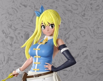 Lucy Heartphilia-Fairy Tail. Impression 3D en résine. Kit garage - à colorier et à assembler