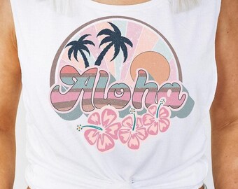 Retro Aloha Png, Vintage Hawaiian png, Summer Sublimation downloads, Boho png designs, Boho Sublimation, Summer png, Hippie PNG, Retro png