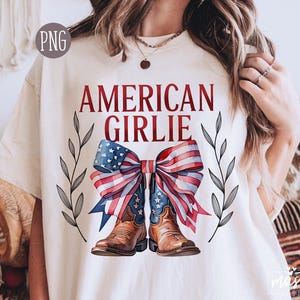 Coquette American Girlie Png, Patriotic Sublimation Design, USA Bow Png, Fourth of July Girl PNG, Cute Patriotic PNG, Girly America Png