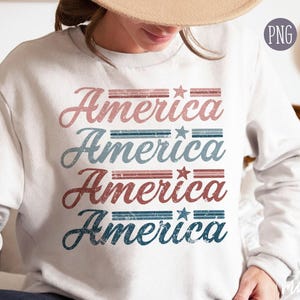 Retro Amerika png, Amerika png, America Vingtage Design, Independence Day, 4 juli png, 4 juli sublimatieontwerp, patriottisch png