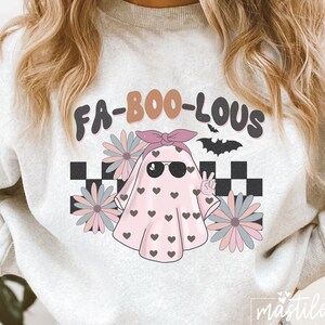 Faboolous Png, Groovy Halloween Png, Groovy Ghost Png, Retro Halloween Png, Halloween PNG, Halloween Retro Shirt, Hippie Png, Halloween Png