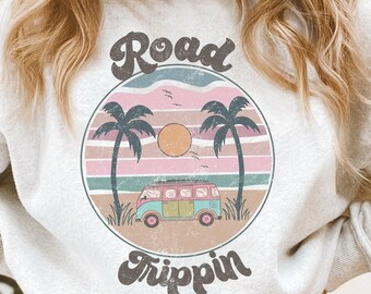 Road Trippin Png, Retro Sublimation Design, Hippie PNG, Retro Png, Explore More Png, Vintage Sublimation, Hippie Sublimation, Vacation PNG