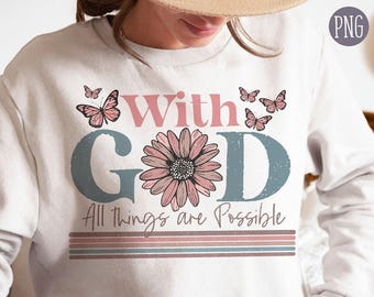 God Sublimation Designs Downloads, God Png, Retro Christian Png, Pray PNG, Bible Verse Png, Christian Png, Retro Easter Png Boho png designs