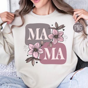 Wildflower Mama sublimatie PNG, bloemen bohomotieven, png voor mama, Moederdag png, mama sublimatie png, lente png, digitale download