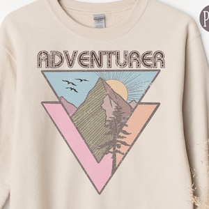 Adventure Png, Adventure Sublimation Design, Retro Png, Vintage Sublimation, Hippie Sublimation, Digital Download, Vacation PNG, Distressed image 1