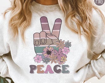 Freds-png, fredstecken-png, sublimeringsnedladdning, retro sublimerings-png, boho retro-png-designer, boho t-shirtdesigner, fredstecken retro-png