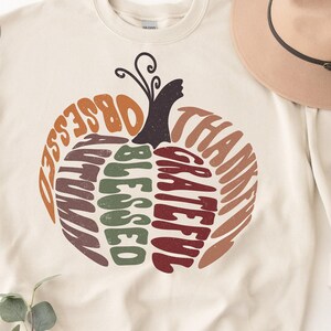 Thankful Grateful Blessed Groovy Png, Retro Fall Sublimation Designs, Retro Fall Png, Autumn PNG, Pumpkin Groovy Png Designs, Hippie Boho