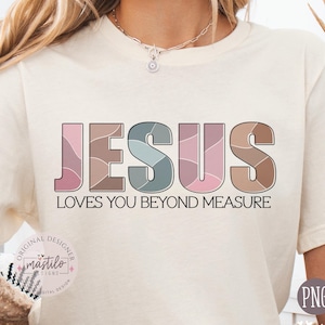Jezus png digitaal ontwerp downloaden, Jezus houdt van jou png, retro christelijke ontwerpen, religieuze png, bijbelvers png, christelijke png voor t-shirt