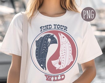 Estética de pescador (Png), pez (Png), arte costero, ambiente costero, diseño digital (Png) de pez moderno, pez (DTF) (Png), pez bohemio (Png)