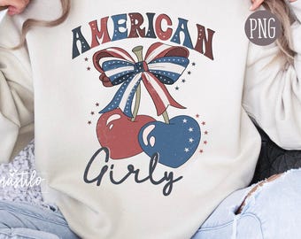 American Girly Png, Coquette 4th Of July Png, 4th Of July Png, American Flag Png, Fourth Of July PNG, Coquette Png, Sublimation Designs