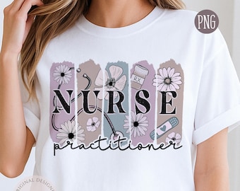 Nurse Practitioner Brush Strokes Design (Digital Download)