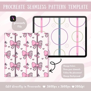 Seamless Pattern Procreate Template, Repeat Pattern Layout Guide, DIY Surface Design Tool, Repeat Pattern Layout, Pattern Maker