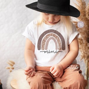 Boho Rainbow Mini PNG, Boho Rainbow Png, Mini Png, Mother&#39;s Day Png, Kid Life Png, Popular PNG for Shirts, Trendy Png, Boho Mini Png