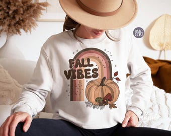 Fall Vibes Png, Boho Fall Sublimation Designs, Retro Fall Png, Autumn PNG, Fall Png Designs, Hippie Boho Retro Autumn Tshirt Png, Groovy Png