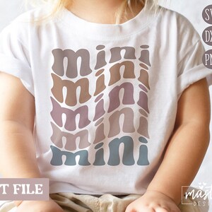 Mini SVG, Mama Mini SVG, Retro Svg, Groovy Svg, Día de la Madre Svg, Vida de mamá Svg, Vida de niño Svg, Mini Svg apilados, Svg de moda, Mini Svg boho