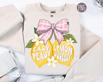 Coquette citron été png, Coquette coquette citron png, preppy été png, chemise d'été girly, facile peasy png, citron chemise png, limonade png