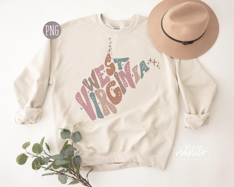 West Virginia Png, West Virginia State png, West Virginia Word Png, West Virginia Clipart, sublimatieontwerpen, Virginia sublimatieontwerp afbeelding 3