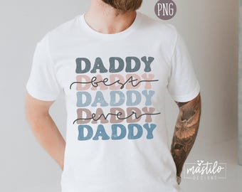 Daddy Retro Png, Daddy Distressed Stacked png, Sublimation designs, Boho Dad Png, Dad sublimation Design, Father's Day Png, Groovy Dad Png