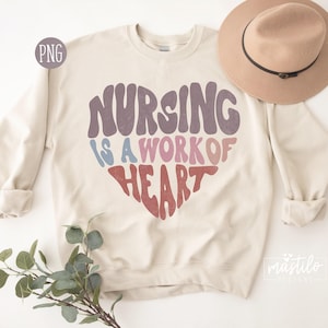 Krankenschwester PNG, Krankenschwester Sublimation Designs, Krankenpflege ist eine Arbeit des Herzens Png, Krankenschwester Png Designs, Boho PNG Designs, Boho Sublimation, Boho PNG