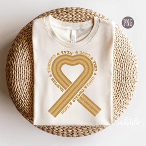 Bewusstsein, gelbes Band, Goldband, Krebsbewusstsein Png, Bewusstseinssublimation, Hoffnung auf Heilung, Retro Sublimationsdesigns, Retro Png