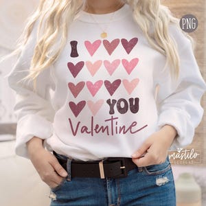 Retro Valentine's Day PNG, Groovy Love T-Shirt Design (Digital Download) image 3
