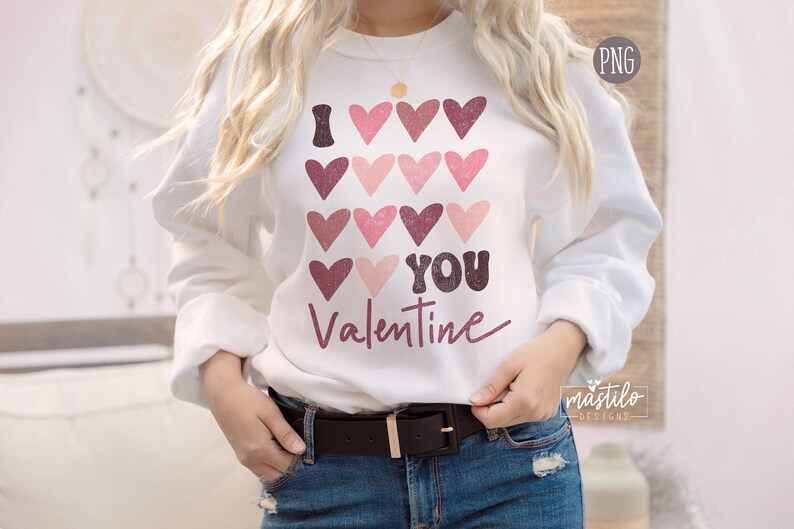 Retro Valentine's Day PNG, Groovy Love T-Shirt Design (Digital Download) image 3