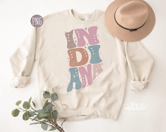 Indiana Png, Indiana State png, Indiana Word Png, Indiana Clipart, Sublimation designs, Indiana Sublimation Design, States Png Design