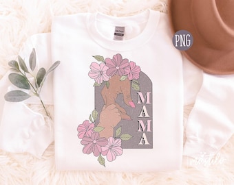 Vintage Mama Grafik, Retro Mama Sublimationsdesign, Retro Mama PNG, Mama Sublimation, druckbare Sublimation, Mama Boho Design, Mama Mini Png