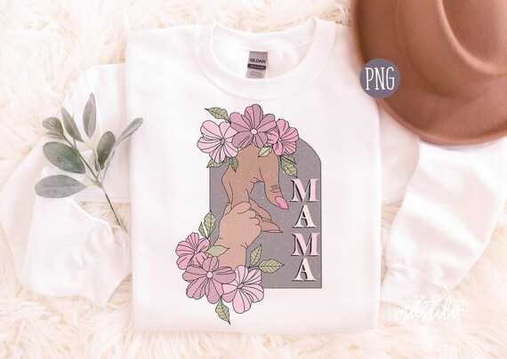 Vintage Mama Graphic, Retro Mama sublimation Design, Retro Mama PNG, Mom Sublimation, Sublimation Printable, Mama Boho Design, Mama Mini Png