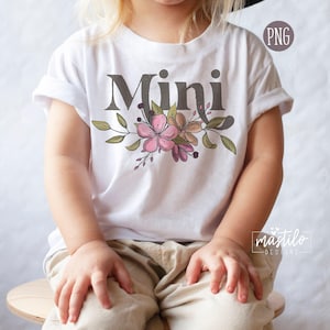 Mini Png, Mama Mini PNG, Floral Mini Png, Mother&#39;s Day Png, Mom Life Png, Kid Life Png, Wild Flowers Mini Png, Trendy Png, Boho Mini Png