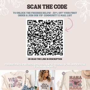a white shirt with a qr code on it