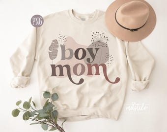 男の子ママ PNG、男の子ママ ボヘミアン PNG、男の子ママ 昇華、モダン アブストラクト、母の日 PNG、シャツに人気の PNG、ボヘミアン ママ PNG デザイン