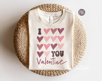 Retro Valentine's Day PNG, Groovy Love T-Shirt Design (Digital Download)