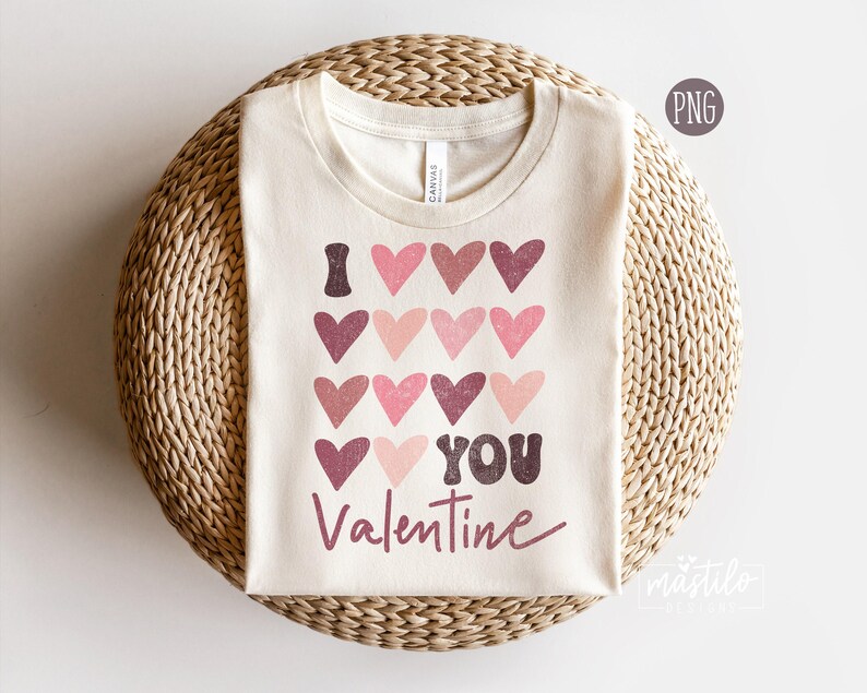 Retro Valentine's Day PNG, Groovy Love T-Shirt Design (Digital Download) image 1