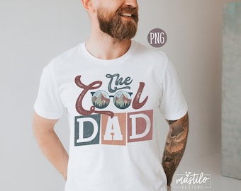 Retro Cool Dad PNG, Trendy Sublimation (Digital Download)