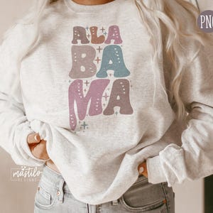 Alabama Png, Alabama State png, Alabama Word Png, Texas Clipart, designs Sublimation, Alabama Sublimation Design, clipart States, Groovy