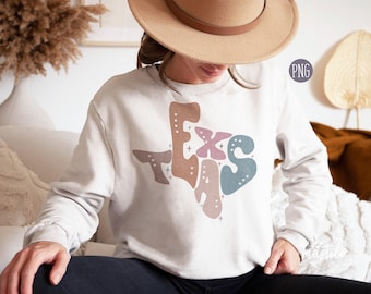 Texas Png, Texas State png, Texas Word Png, Texas Clipart, Sublimation designs, Texas Sublimation Design, States Clipart, Groovy Texas Png