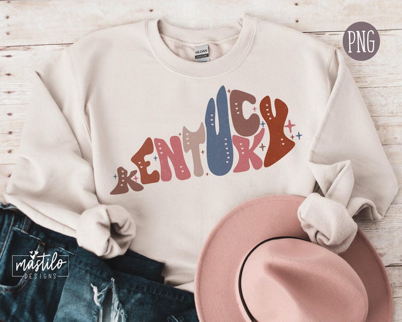Kentucky Png Design, Kentucky dtf trasfer design, Kentucky Word Png, Kentucky Clipart, Sublimation designs, Kentucky Sublimation Design image 1