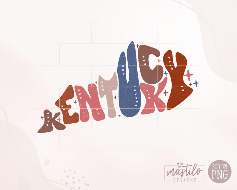 Kentucky Png Design, Kentucky dtf trasfer design, Kentucky Word Png, Kentucky Clipart, Sublimation designs, Kentucky Sublimation Design image 2
