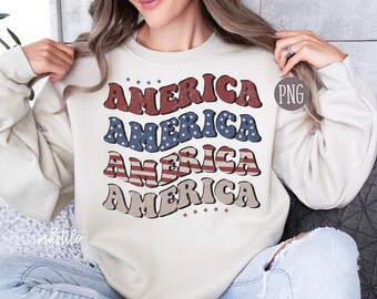 Retro America PNG, Fourth of July Png, Sublimation Design, 4th July Sublimation Png, Patriotic png, American png, Sublimation Designs